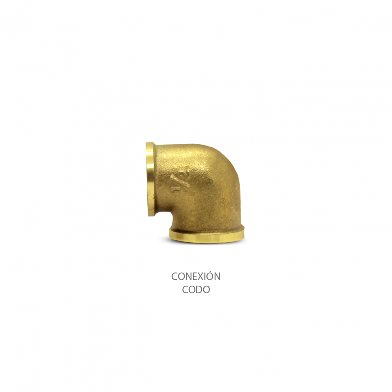 CONEXIÓN CODO BRONCE PESADO 1/2'' 85G NACIONAL x50und