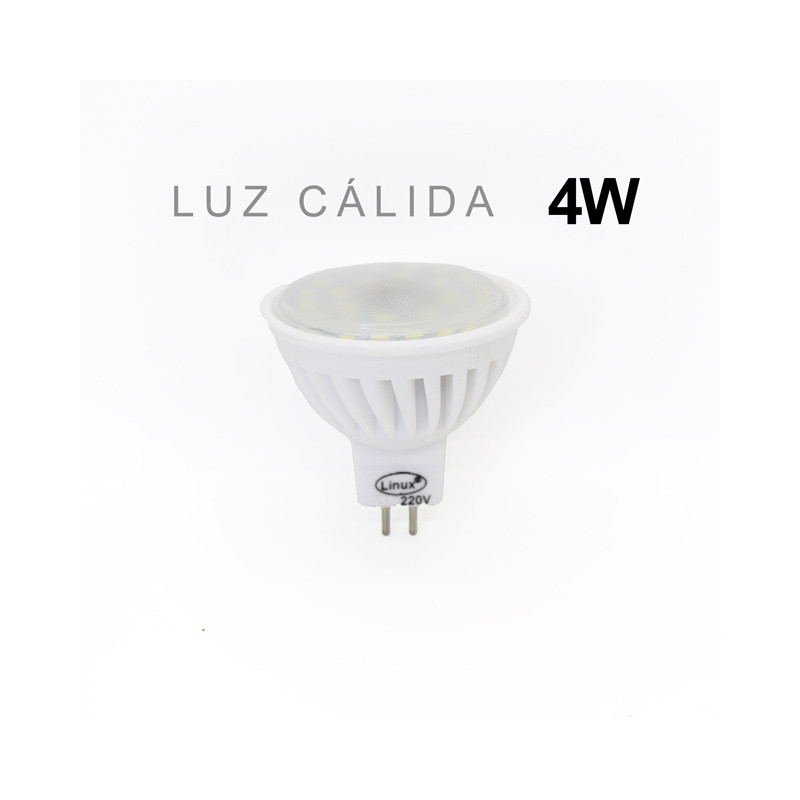 FOCO DICROICO LUZ CÁLIDA 4W