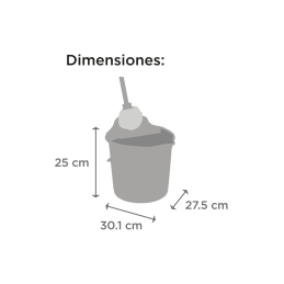 SET ECO (BALDE 10LT C/ESCUR+MOPA+PALO) HUDE