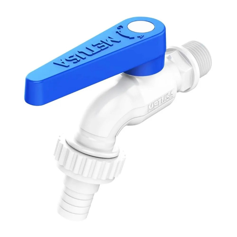CAÑO (llave) JARDIN 1/2 PVC M/AZUL (3120MASG200) - METUSA