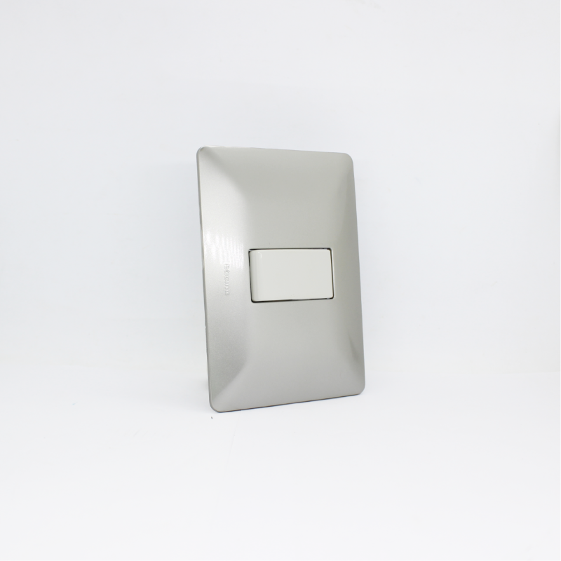 INTERRUPTOR SIMPLE EMP/ MATIX PREMIUM PLATA BT