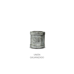 UNION SIMPLE GALVANIZADA 1/2''