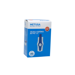 VALVULA ESFER. PVC 1/2'' METUSA C/ROSCA