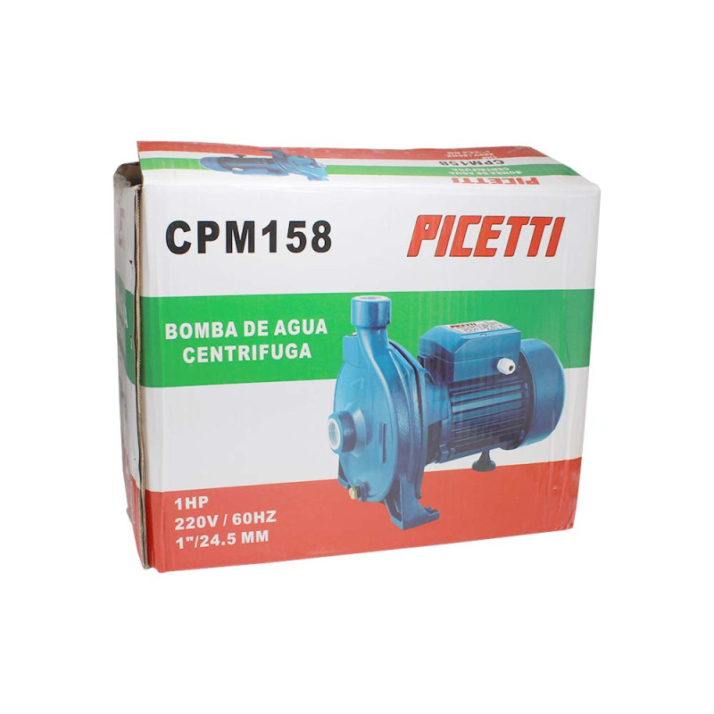 BOMBA D/AGUA CENTRIGUGA 1HP, 220V, 60HZ COD. CPM158