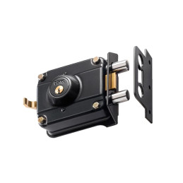 CERRADURA 700 BLINDADA NEGRA 03 GOLPES - CANTOL cajx12und