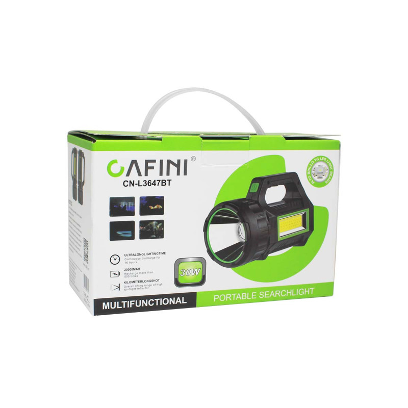 LINTERNA D/MANO MULTIFUNCION 30W CARGA USB (CN-L3647BT) CAFINI