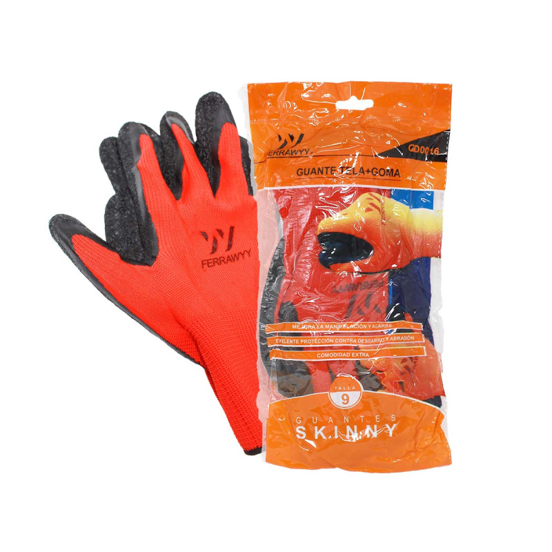 GUANTE MULTIUSO T9 ROJO (GD0016-9) FERRAWYY