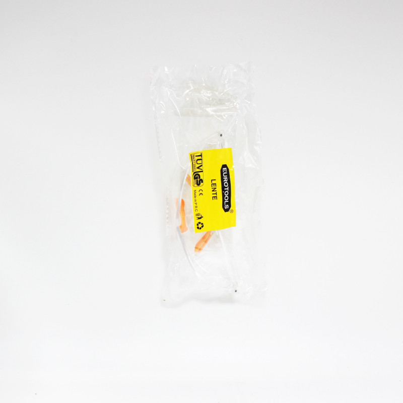 GAFAS PROTECTORAS NARANJA EUROTOOLS x12(u)